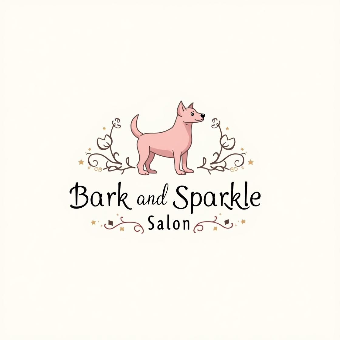 Bark and Sparkle Salon Logo